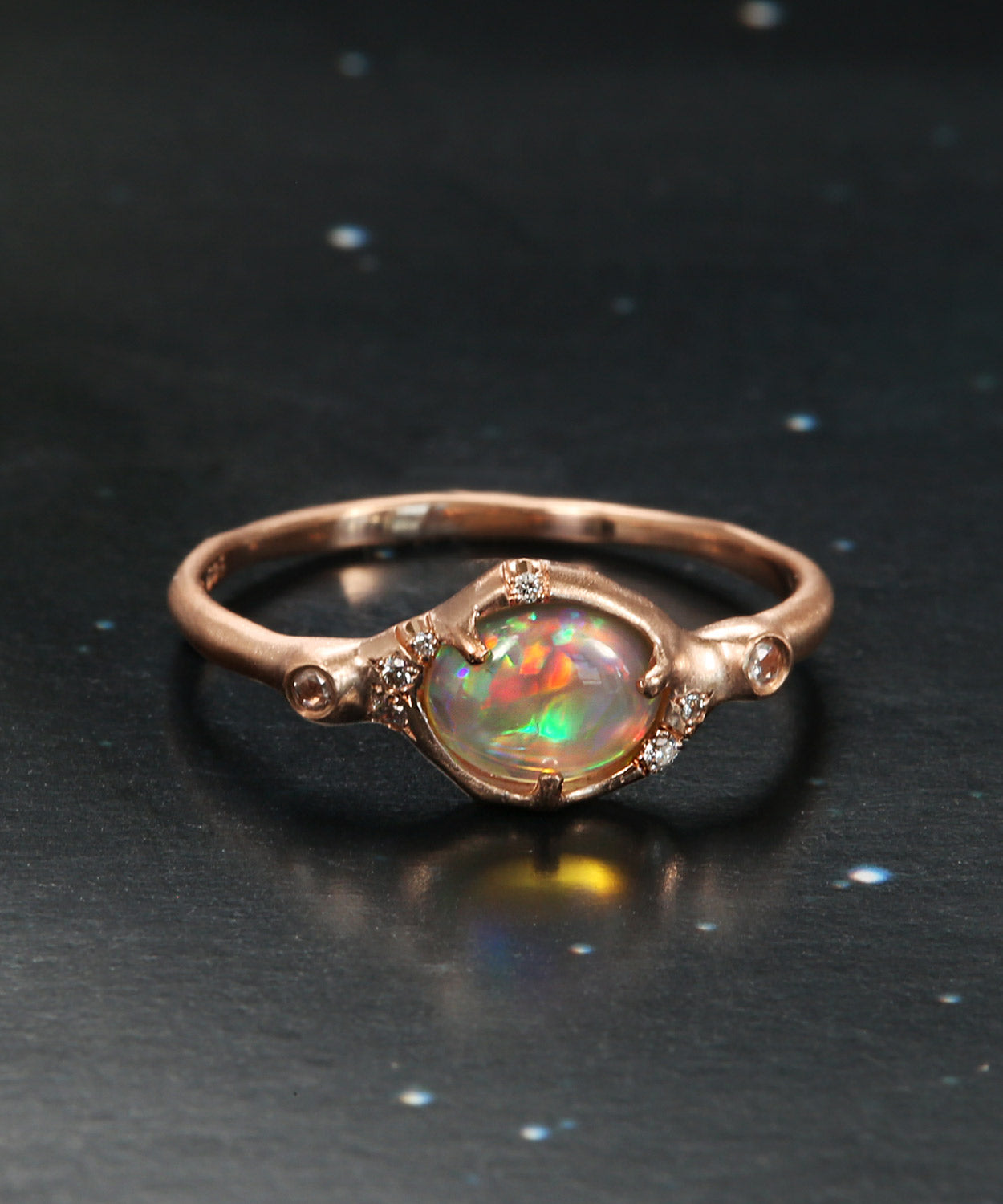 Sunbeam Glitzing Rainbows Opal Ring