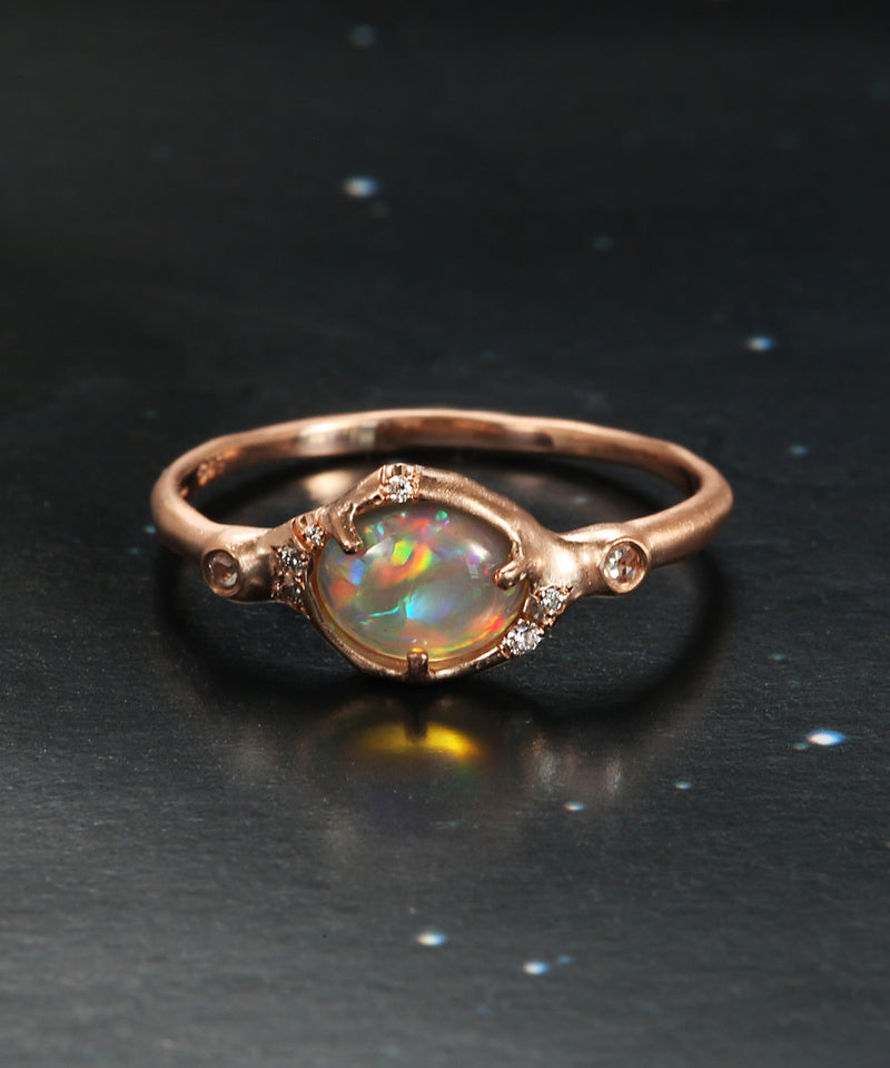 Sunbeam Glitzing Rainbows Opal Ring