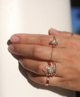 Nana Moon Transparent Crystal Opal Ring