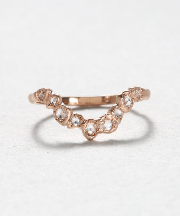 Rose Cut Diamond Stacking Band