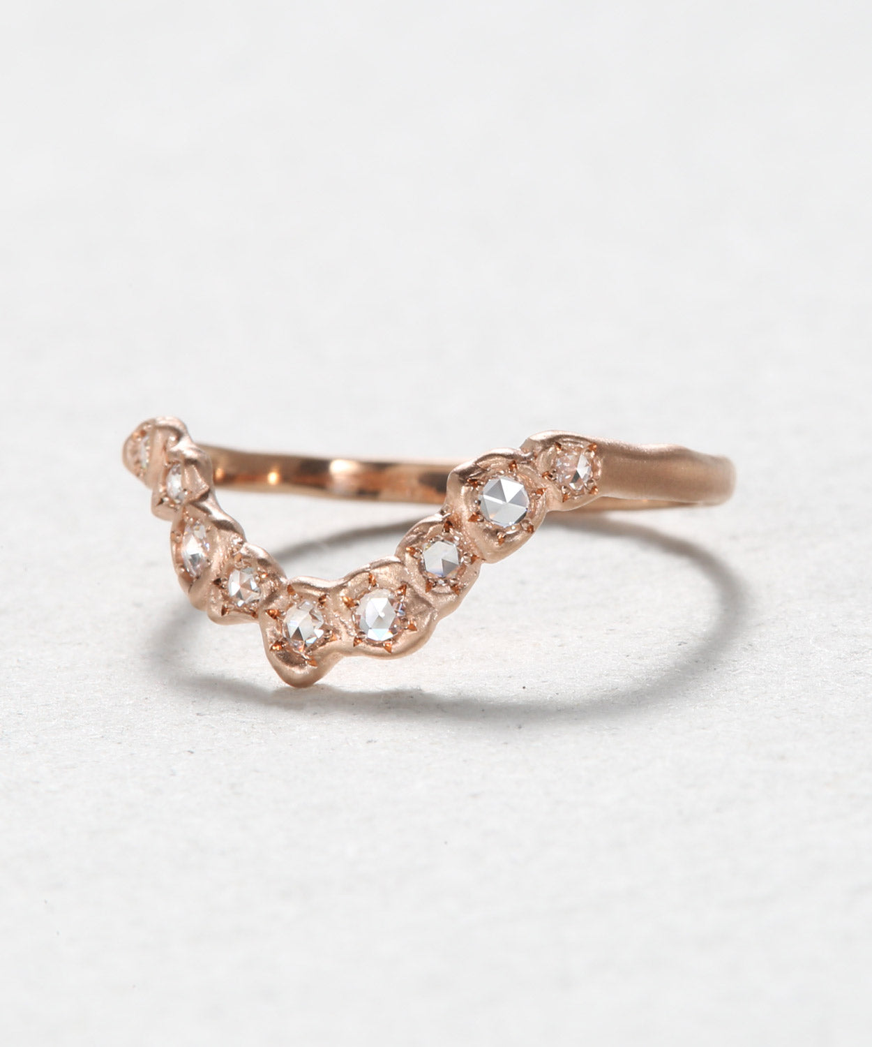 Rose Cut Diamond Stacking Band