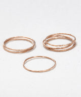 Dainty Hammered Stacking Band