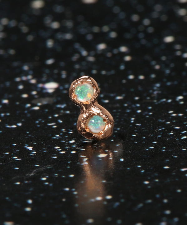 Tiny Opal Double Constellation Stud