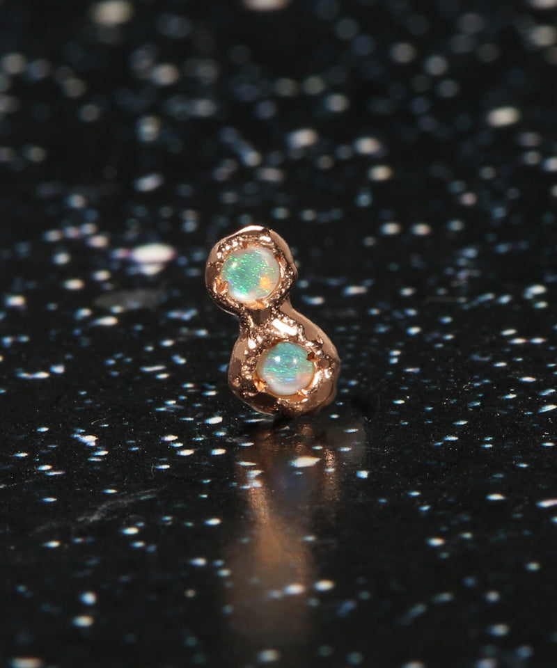 Tiny Opal Double Constellation Stud